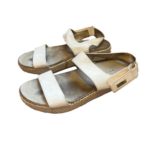 White Wedge Sandals - Picture 1 of 4